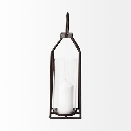 Kingston I Large Rustic Metal Framed Table Candle Holder from Mercana - Luna Furniture