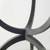 Veneto 40" Round White Marble Top with Black Metal Base Dining Table from Mercana - Luna Furniture