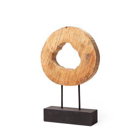 Ironwood II (Small) 13L x 4W Natural Wooden Circular Object from Mercana - Luna Furniture