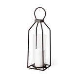 Kingston I Large Rustic Metal Framed Table Candle Holder from Mercana - Luna Furniture