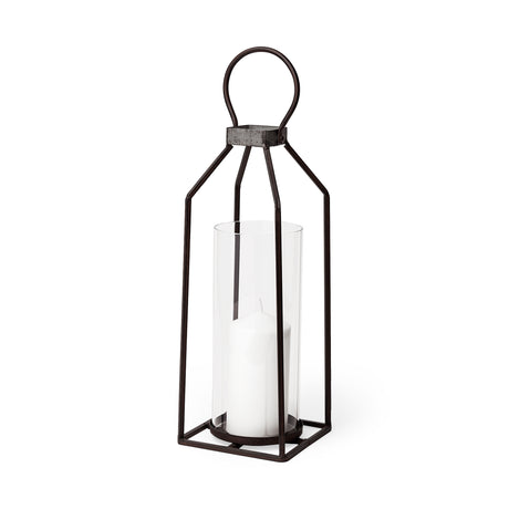 Kingston I Large Rustic Metal Framed Table Candle Holder from Mercana - Luna Furniture
