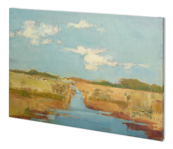 Summer Wetland I by Ethan Harper a Hand Embellished Textured Canvas