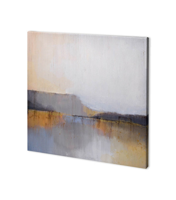 Grey Dunes I by Alison Jerry a Hand Embellished Textured Canvas