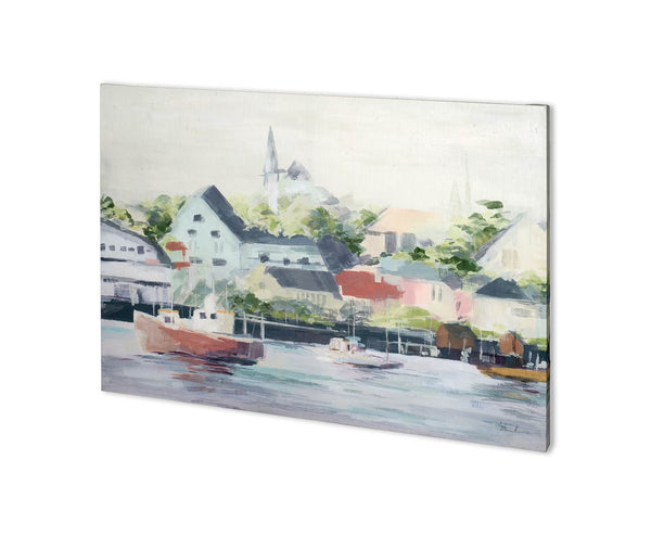 Home Port I by Mercana Studio a Hand Embellished Textured Canvas