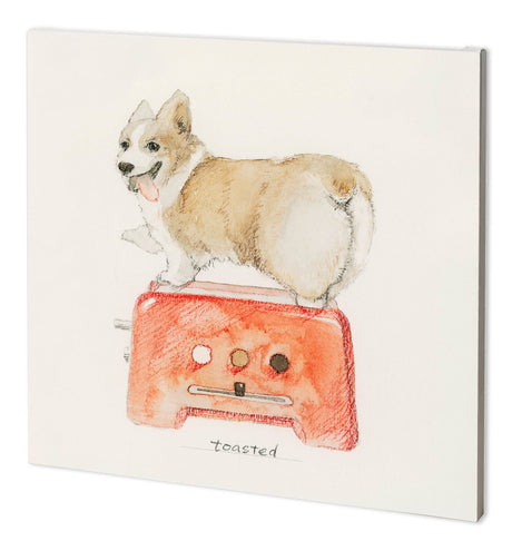 Corgi's Backery II by Mercana Studio a Hand Embellished Textured Canvas from Mercana - Luna Furniture