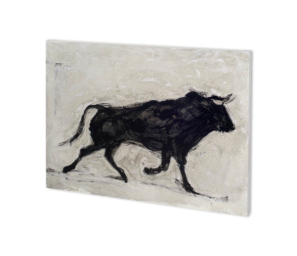 Toro II by Ethan Harper a Hand Embellished Textured Canvas
