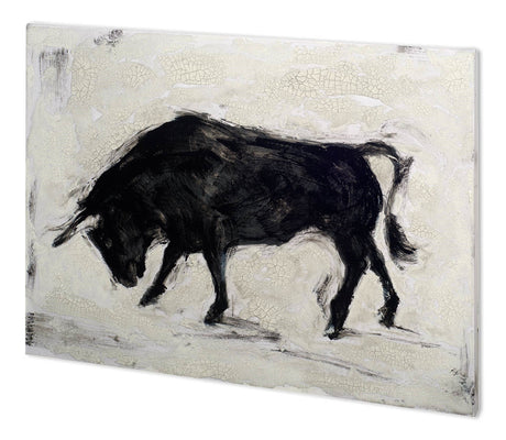 Toro I by Ethan Harper a Hand Embellished Textured Canvas from Mercana - Luna Furniture