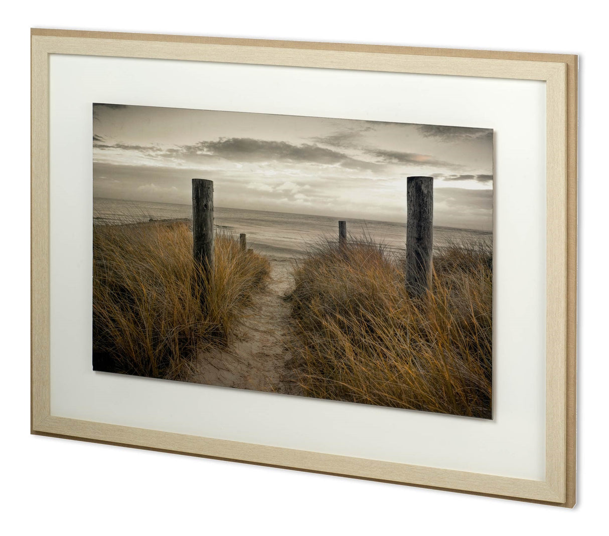 Beach Day by Frank Assaf a Hand Embellished Textured Framed Photo Art Print from Mercana - Luna Furniture