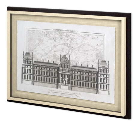 Environs Of Paris 1 by Christopher James Hand Embellished Framed Art Print Matted under Glass from Mercana - Luna Furniture