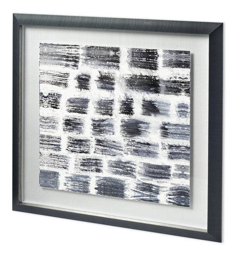 Custom Stylus V by Chariklia Zarris a Hand Embellished Textured Framed Art Print Matted under Glass from Mercana - Luna Furniture
