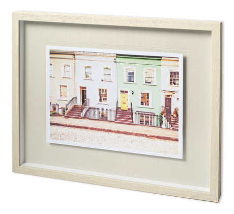 ChelseHouses All Lined Up by Keri Bevan Hand Embellished Textured Framed Photo Art Print Matted unde from Mercana - Luna Furniture