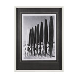 Surfin' Gals by The Chelsea Collection Hand Embellished Textured Framed Art Photo Matted under Glass from Mercana - Luna Furniture