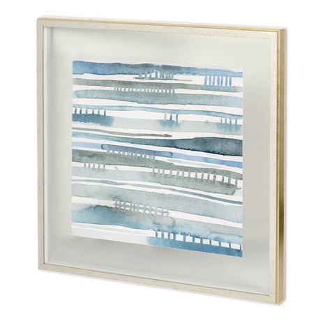 Water Patterns I by Mercana Studio a Hand Embellished Textured Framed Art Print Matted under Glass from Mercana - Luna Furniture