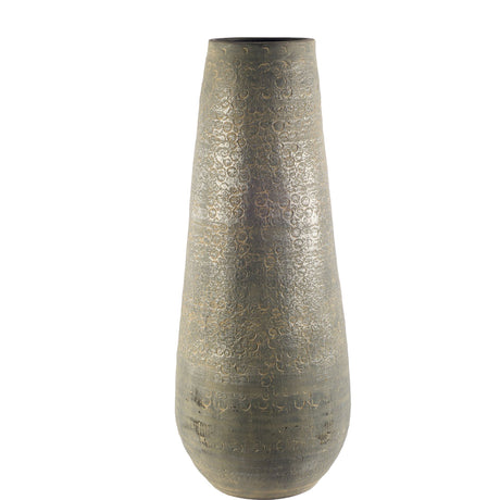 Kalahari II Large 39" Gray Ceramic Floor Vase from Mercana - Luna Furniture