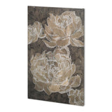 Weaved Peony II by Mercana Studio a Hand Embellished Textured Canvas from Mercana - Luna Furniture