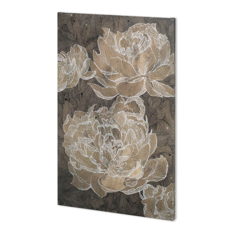 Weaved Peony II by Mercana Studio a Hand Embellished Textured Canvas from Mercana - Luna Furniture
