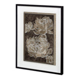 Weaved Peony II by Mercana Studio a Hand Embellished Textured Framed Art Print Matted under Glass from Mercana - Luna Furniture