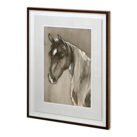 Horse Portrait II by Mercana Studio a Hand Embellished Textured Framed Art Print Matted under Glass from Mercana - Luna Furniture