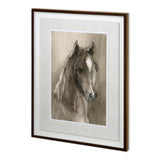 Horse Portrait I by Mercana Studio a Hand Embellished Textured Framed Art Print Matted under Glass from Mercana - Luna Furniture
