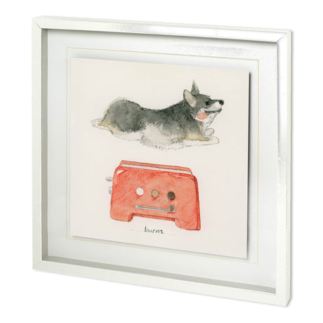 Corgi's Backery III by Mercana Studio Hand Embellished Textured Framed Art Print Matted under Glass from Mercana - Luna Furniture
