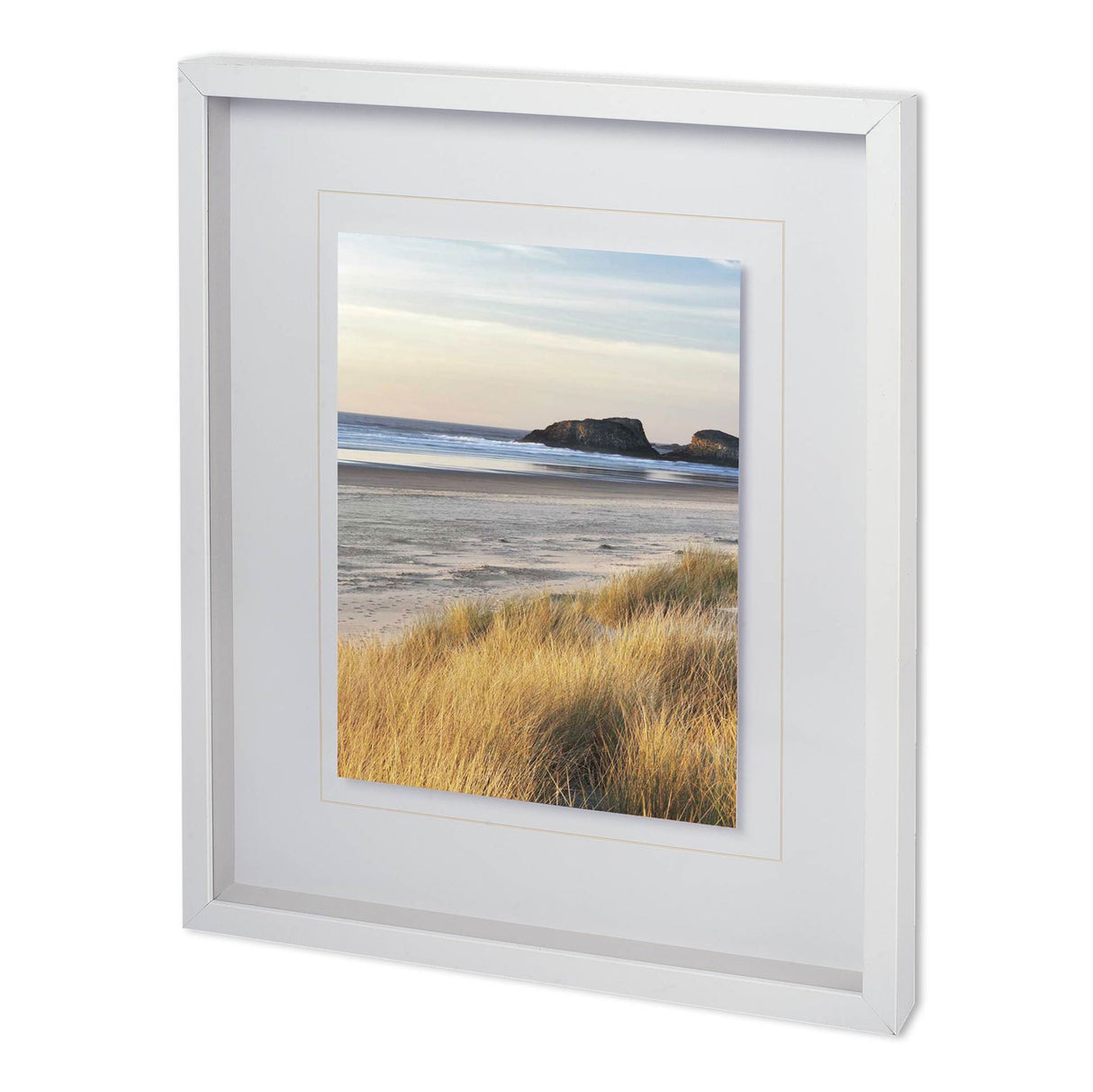DUNE GRASS & BEACH I by DENNIS FRATES a Framed Photo Art Print Matted under Glass from Mercana - Luna Furniture