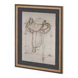 Horse Seat I by Mercana Studio a Hand Embellished Textured Framed Art Print Matted under Glass from Mercana - Luna Furniture