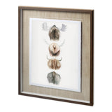 Horn & Tail Study I by Mercana Studio Hand Embelished Textured Framed Art Print Matted under Glass from Mercana - Luna Furniture