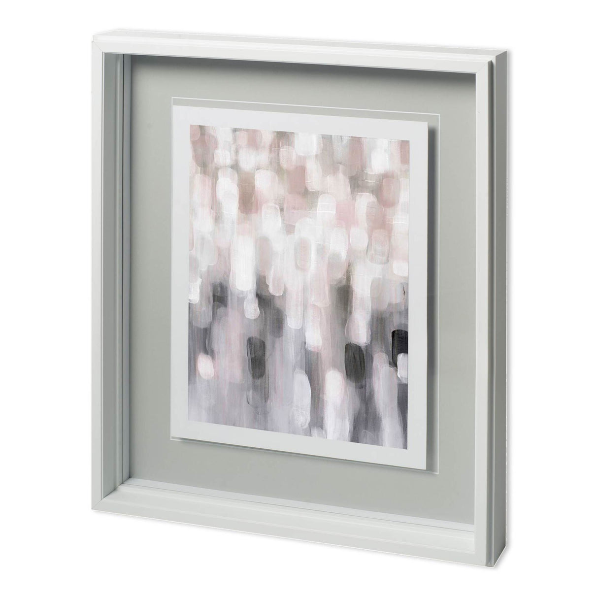 Blushing III by Karen Lorena Parker a Hand Embellished Textured Framed Art Print Matted under Glass from Mercana - Luna Furniture