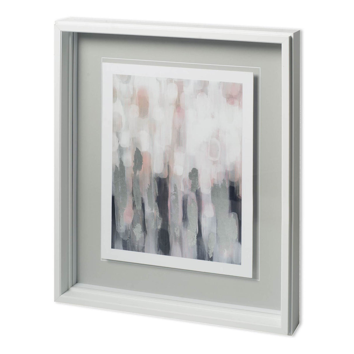 Blushing I by Karen Lorena Parker a Hand Embellished Textured Framed Art Print Matted under Glass from Mercana - Luna Furniture