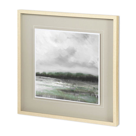 Edge of Bay ALT V4 by Liz Jardine a Hand Embellished Textured Framed Art Print Matted under Glass from Mercana - Luna Furniture