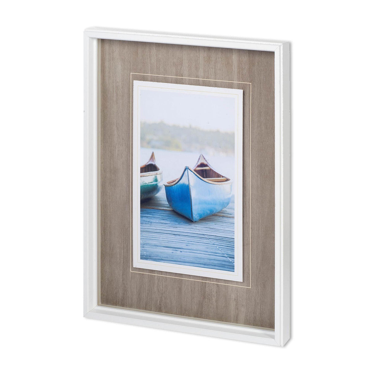 Blue Canoe MMC-0062 by Mercana Studio a Framed Photo Art Print Matted under Glass from Mercana - Luna Furniture