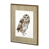 Owl II by Patti Mann a Hand Embellished Textured Framed Art Print Matted under Glass from Mercana - Luna Furniture