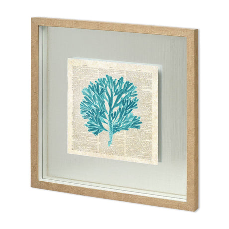 Seaweed Pages by Christopher James a Hand Embellished Textured Framed Art Print Matted under Glass from Mercana - Luna Furniture