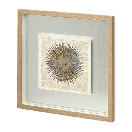 Sea Urchin Pages by Christopher James Hand Embellished Textured Framed Art Print Matted under Glass from Mercana - Luna Furniture