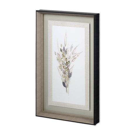 Botanica Whimsy I by June Erica Vess a Hand Embellished Textured Framed Art Print Matted under Glass from Mercana - Luna Furniture