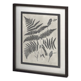Vintage Fern Study by Mercana Studio a Hand Embellished Textured Framed Art Print Matted under Glass from Mercana - Luna Furniture