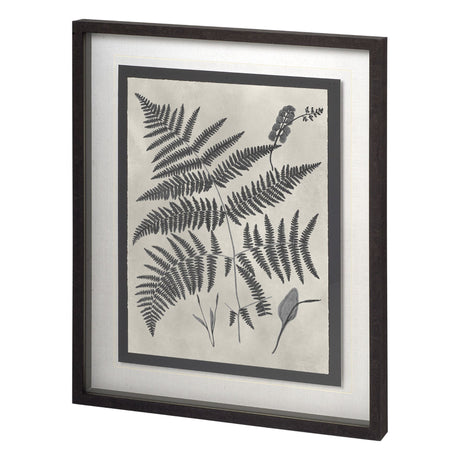 Vintage Fern Study by Mercana Studio a Hand Embellished Textured Framed Art Print Matted under Glass from Mercana - Luna Furniture
