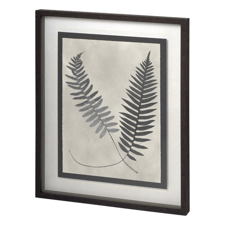 Vintage Fern Study by Mercana Studio a Hand Embellished Textured Framed Art Print Matted under Glass from Mercana - Luna Furniture