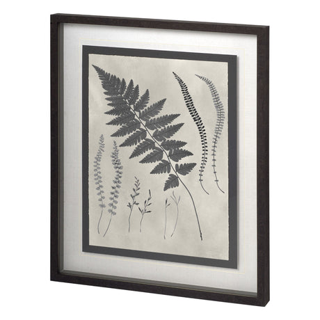 Vintage Fern Study by Mercana Studio a Hand Embellished Textured Framed Art Print Matted under Glass from Mercana - Luna Furniture