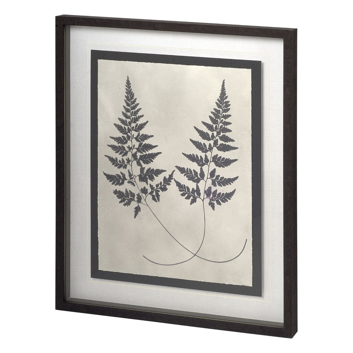 Vintage Fern Study by Mercana Studio a Hand Embellished Textured Framed Art Print Matted under Glass from Mercana - Luna Furniture