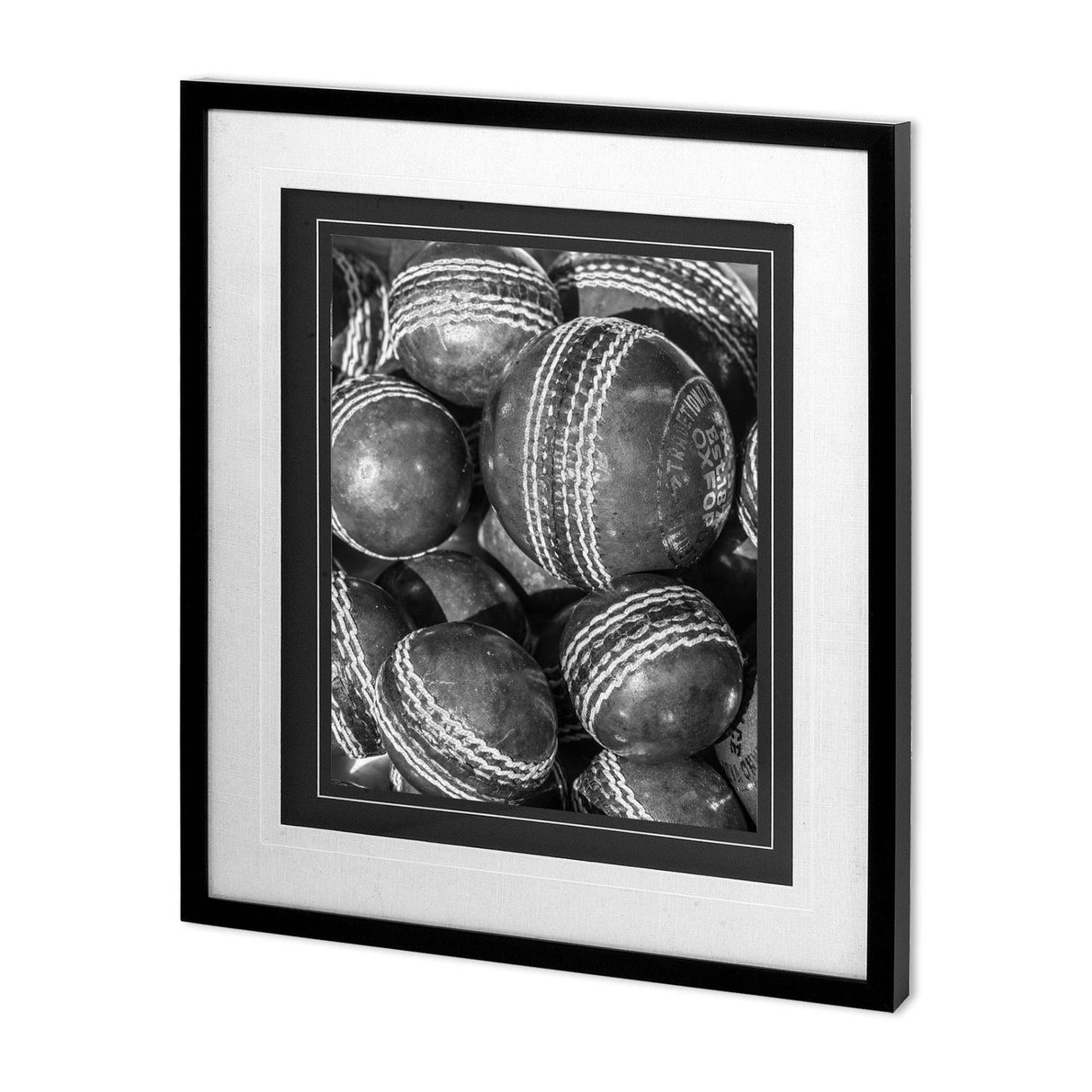 Vintage Sport - Cricket by Frank Assaf Hand Embellished Textured Framed Art Photo Matted under Glass from Mercana - Luna Furniture