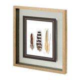 Watercolor Plumes II by Grace Popp a Hand Embellished Textured Framed Art Print Matted under Glass from Mercana - Luna Furniture