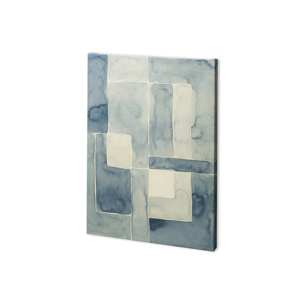 Blockade I by Vanna Lam a Hand Embellished Textured Canvas