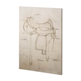 Horse Seat II by Mercana Studio a Hand Embellished Textured Canvas from Mercana - Luna Furniture