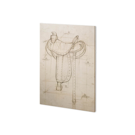 Horse Seat I by Mercana Studio a Hand Embellished Textured Canvas from Mercana - Luna Furniture