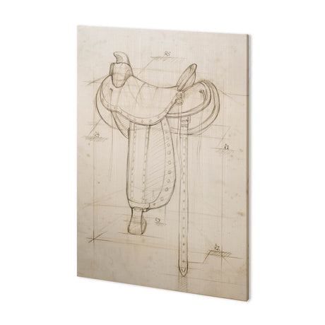 Horse Seat I by Mercana Studio a Hand Embellished Textured Canvas from Mercana - Luna Furniture