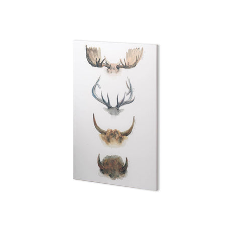 Horn & Tail Study II by Mercana Studio a Hand Embellished Textured Canvas from Mercana - Luna Furniture