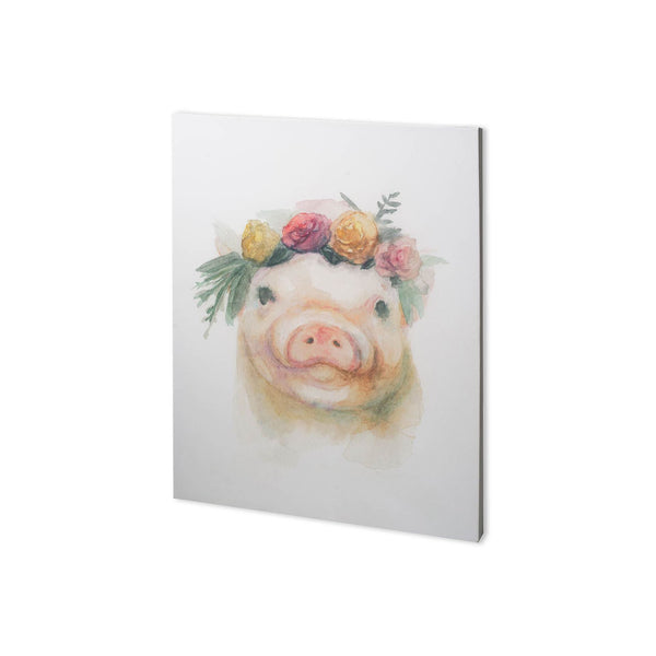 Flower Crown II by Mercana Studio a Hand Embellished Textured Canvas
