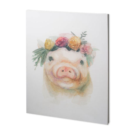 Flower Crown II by Mercana Studio a Hand Embellished Textured Canvas from Mercana - Luna Furniture