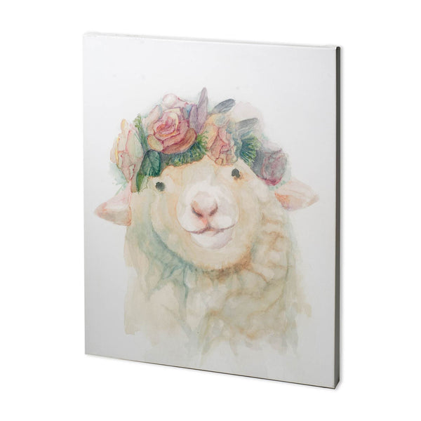 Flower Crown I by Mercana Studio a Hand Embellished Textured Canvas